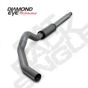 Ford F350 Performance Exhaust - Diamond Eye Performance - Catback Single SS - `03-`07